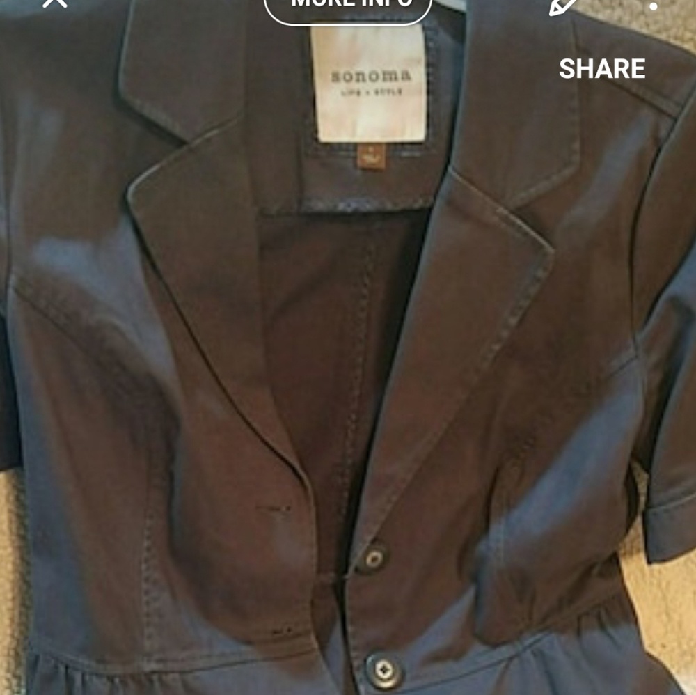Sonoma short sleeve blazer